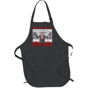 Donald Trump 47th President Of The United States Coming Home For Christmas Full-Length Apron With Pockets