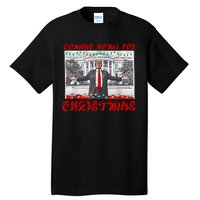 Donald Trump 47th President Of The United States Coming Home For Christmas Tall T-Shirt