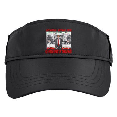 Donald Trump 47th President Of The United States Coming Home For Christmas Adult Drive Performance Visor