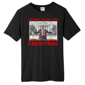 Donald Trump 47th President Of The United States Coming Home For Christmas Tall Fusion ChromaSoft Performance T-Shirt