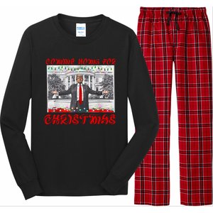 Donald Trump 47th President Of The United States Coming Home For Christmas Long Sleeve Pajama Set