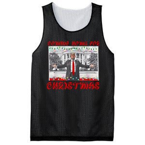 Donald Trump 47th President Of The United States Coming Home For Christmas Mesh Reversible Basketball Jersey Tank