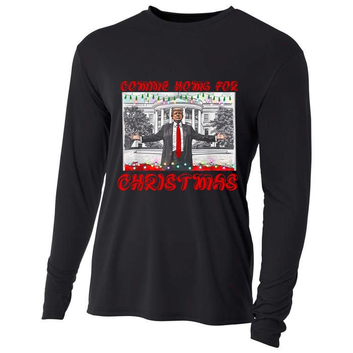 Donald Trump 47th President Of The United States Coming Home For Christmas Cooling Performance Long Sleeve Crew