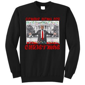 Donald Trump 47th President Of The United States Coming Home For Christmas Tall Sweatshirt