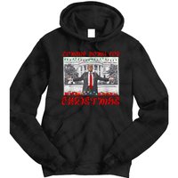 Donald Trump 47th President Of The United States Coming Home For Christmas Tie Dye Hoodie