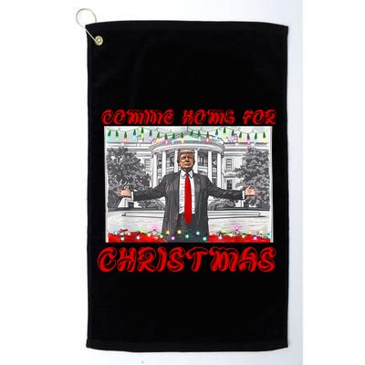 Donald Trump 47th President Of The United States Coming Home For Christmas Golf Towel