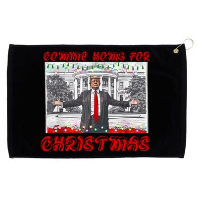 Donald Trump 47th President Of The United States Coming Home For Christmas Grommeted Golf Towel