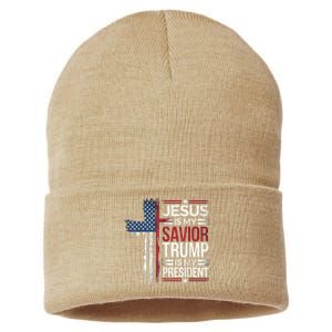 Donald Trump 47th President Inauguration Day 2025 Fans Sustainable Knit Beanie