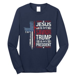 Donald Trump 47th President Inauguration Day 2025 Fans Long Sleeve Shirt