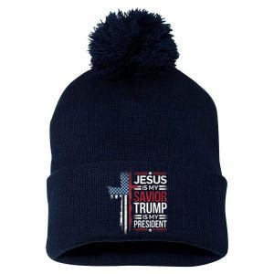 Donald Trump 47th President Inauguration Day 2025 Fans Pom Pom 12in Knit Beanie