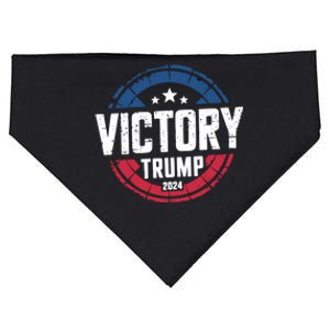 Donald Trump 47 President Election 2024 Victory We Won Funny USA-Made Doggie Bandana