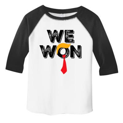 Donald Trump 47th President Jd Vance We Won Get Over It 2024 Toddler Fine Jersey T-Shirt