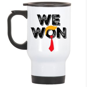 Donald Trump 47th President Jd Vance We Won Get Over It 2024 Stainless Steel Travel Mug