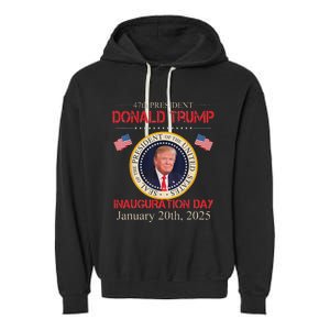 Donald Trump 47th President Inauguration 2025 Supporters Garment-Dyed Fleece Hoodie