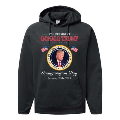 Donald Trump 47th President Inauguration 2025 Supporters Performance Fleece Hoodie