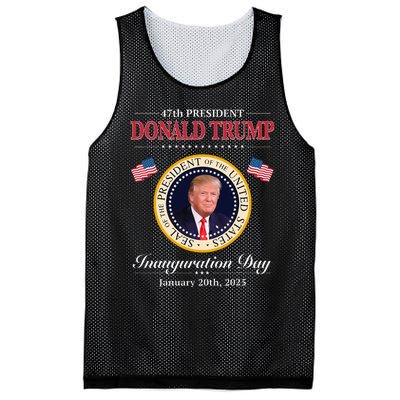 Donald Trump 47th President Inauguration 2025 Supporters Mesh Reversible Basketball Jersey Tank