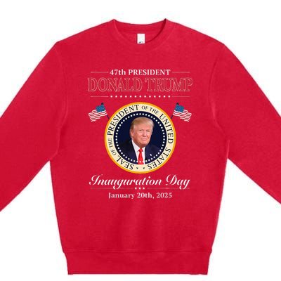 Donald Trump 47th President Inauguration 2025 Supporters Premium Crewneck Sweatshirt