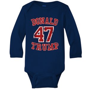 Donald Trump 47 Inauguration Day 2025 Take America Back Baby Long Sleeve Bodysuit