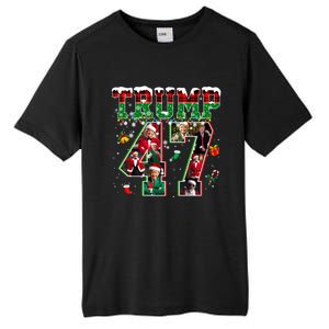 Donald Trump 47 President Christmas Santa Trump Xmas Pajamas Gift Tall Fusion ChromaSoft Performance T-Shirt