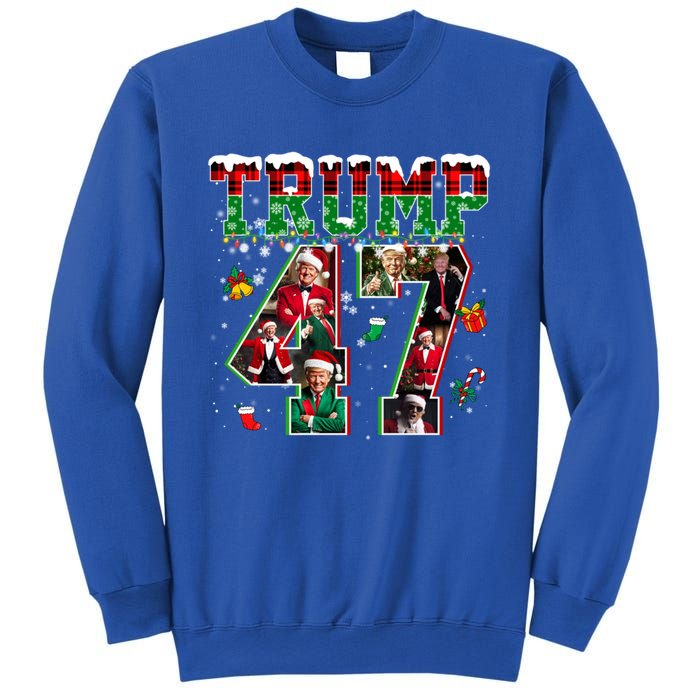 Donald Trump 47 President Christmas Santa Trump Xmas Pajamas Gift Sweatshirt