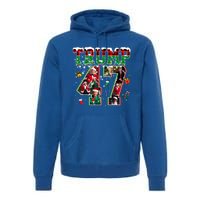 Donald Trump 47 President Christmas Santa Trump Xmas Pajamas Gift Premium Hoodie