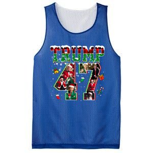 Donald Trump 47 President Christmas Santa Trump Xmas Pajamas Gift Mesh Reversible Basketball Jersey Tank