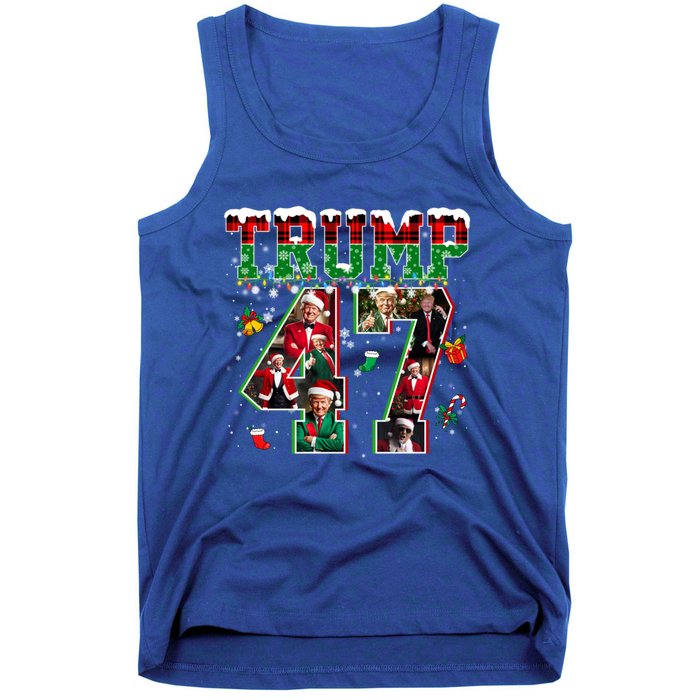 Donald Trump 47 President Christmas Santa Trump Xmas Pajamas Gift Tank Top