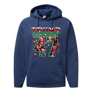 Donald Trump 47 President Christmas Santa Trump Xmas Pajamas Gift Performance Fleece Hoodie