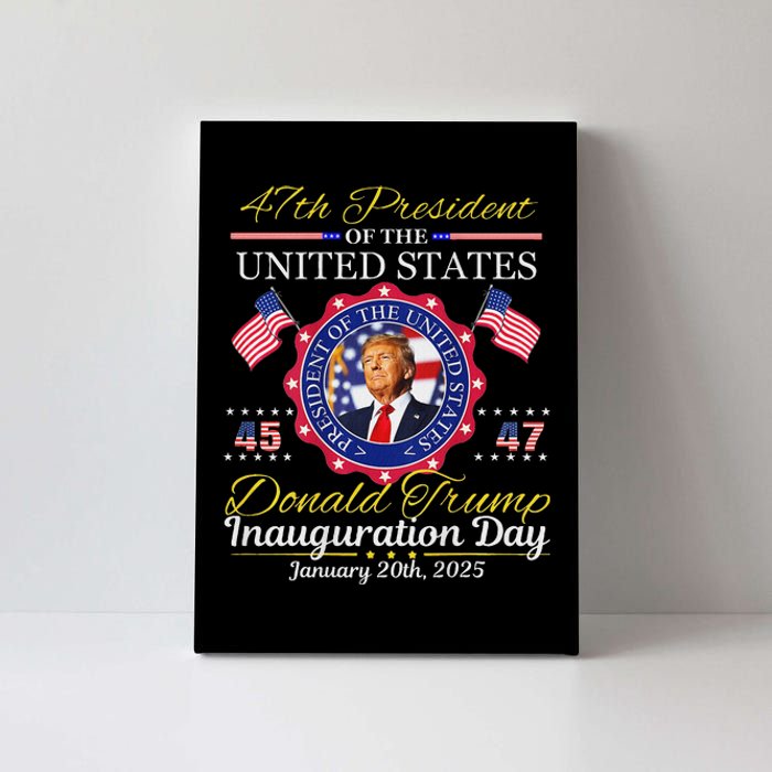 Donald Trump 47th President Inauguration 2025 Canvas