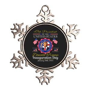 Donald Trump 47th President Inauguration 2025 Metallic Star Ornament