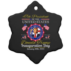 Donald Trump 47th President Inauguration 2025 Ceramic Star Ornament