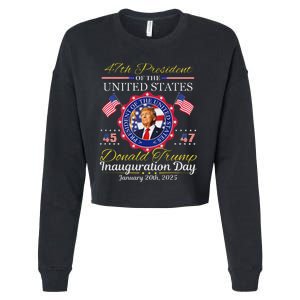 Donald Trump 47th President Inauguration 2025 Cropped Pullover Crew