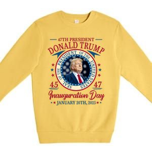 Donald Trump 47th President Inauguration 2025 Supporters Patriotic Premium Crewneck Sweatshirt