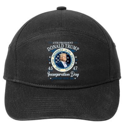 Donald Trump 47th President Inauguration 2025 Supporters Patriotic 7-Panel Snapback Hat