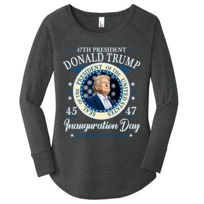 Donald Trump 47th President Inauguration 2025 Supporters Patriotic Women's Perfect Tri Tunic Long Sleeve Shirt