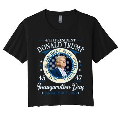 Donald Trump 47th President Inauguration 2025 Supporters Patriotic Crop Top