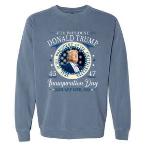 Donald Trump 47th President Inauguration 2025 Supporters Patriotic Garment-Dyed Sweatshirt