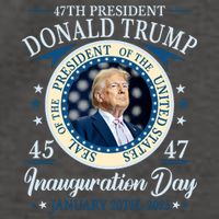 Donald Trump 47th President Inauguration 2025 Supporters Patriotic Vector Backpack