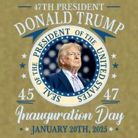 Donald Trump 47th President Inauguration 2025 Supporters Patriotic Garment-Dyed Women's Muscle Tee