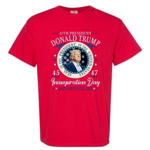 Donald Trump 47th President Inauguration 2025 Supporters Patriotic Garment-Dyed Heavyweight T-Shirt