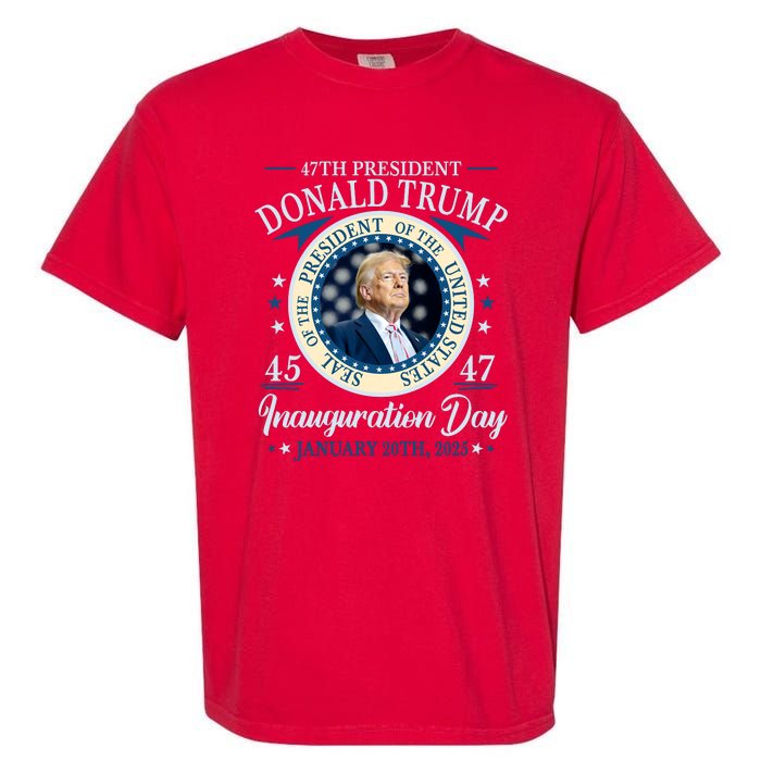 Donald Trump 47th President Inauguration 2025 Supporters Patriotic Garment-Dyed Heavyweight T-Shirt