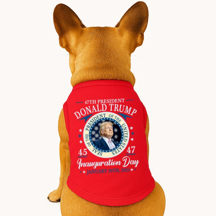 Donald Trump 47th President Inauguration 2025 Supporters Patriotic Doggie Tank