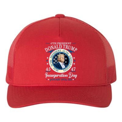 Donald Trump 47th President Inauguration 2025 Supporters Patriotic Yupoong Adult 5-Panel Trucker Hat
