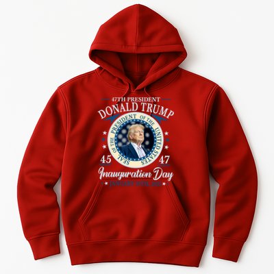 Donald Trump 47th President Inauguration 2025 Supporters Patriotic Hoodie