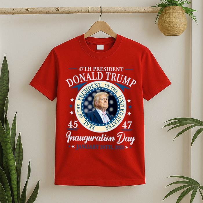 Donald Trump 47th President Inauguration 2025 Supporters Patriotic T-Shirt