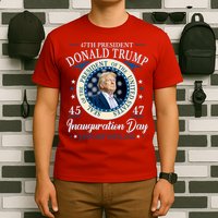 Donald Trump 47th President Inauguration 2025 Supporters Patriotic T-Shirt