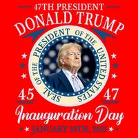 Donald Trump 47th President Inauguration 2025 Supporters Patriotic T-Shirt