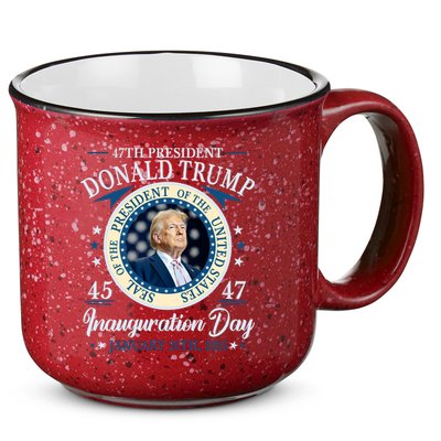 Donald Trump 47th President Inauguration 2025 Supporters Patriotic 15oz Campfire Ceramic Mug