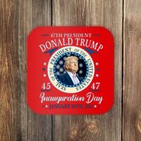 Donald Trump 47th President Inauguration 2025 Supporters Patriotic Coaster