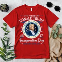 Donald Trump 47th President Inauguration 2025 Supporters Patriotic Premium T-Shirt